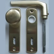 Lővér front-door knob set with key-hole (BB)