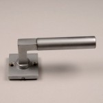 BH aluminium door-handle + rose